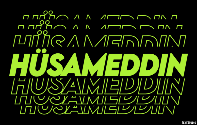 Hüsameddin Effetto testo
