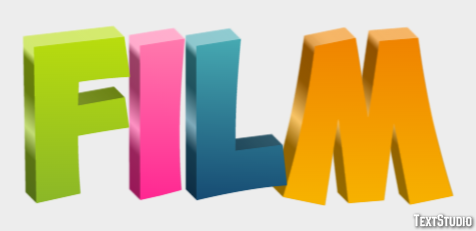 Film Text effect