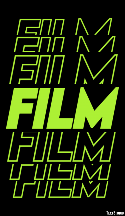 Film Эффект текста
