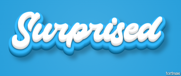 Surprised Text Effect