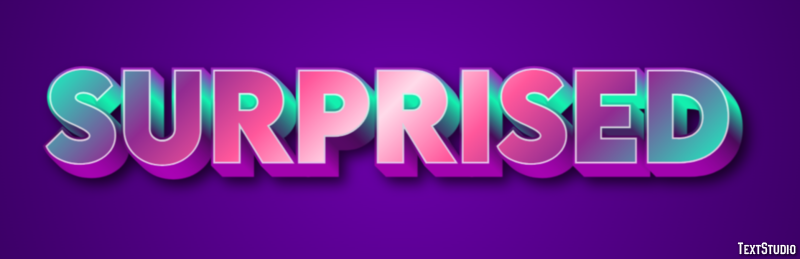 Surprised Text Effect