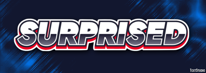 Surprised Text Effect