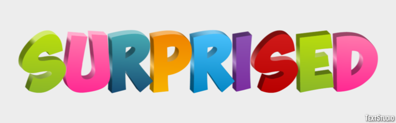 Surprised Text Effect