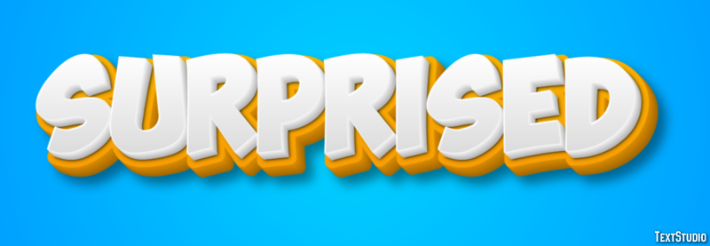 Surprised Text Effect