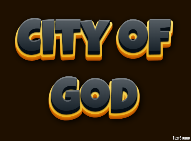 City of God Effetto testo