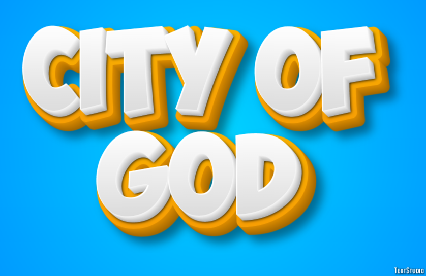 City of God Effetto testo