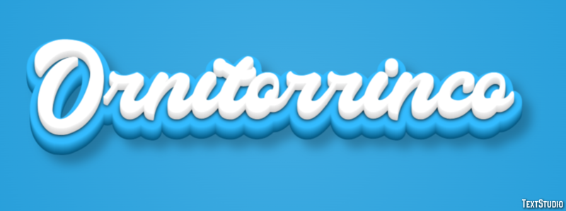 Ornitorrinco Efecto de Texto