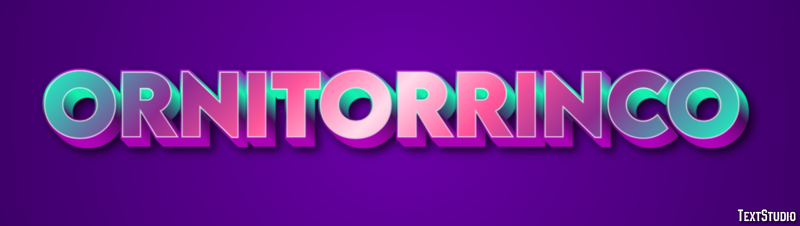 Ornitorrinco Efecto de Texto
