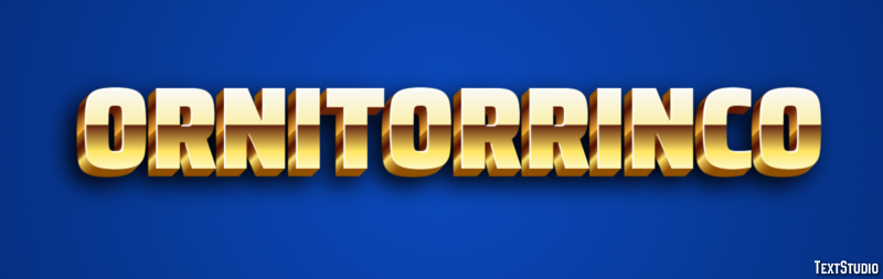 Ornitorrinco Efecto de texto
