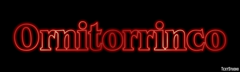 Ornitorrinco Efecto de Texto