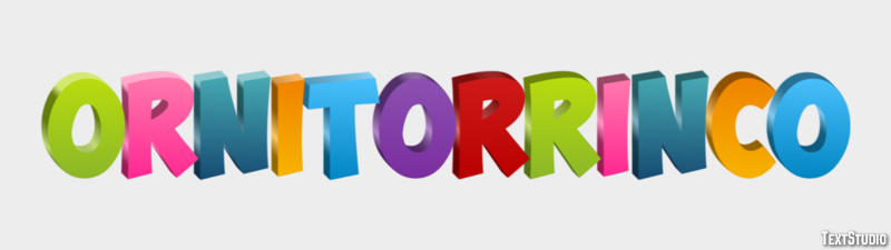 Ornitorrinco Efecto de texto