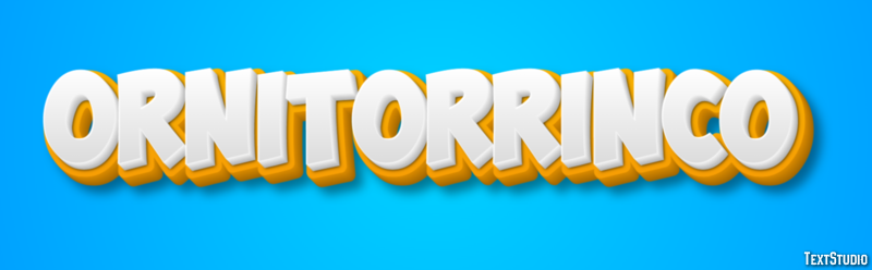 Ornitorrinco Effetto testo