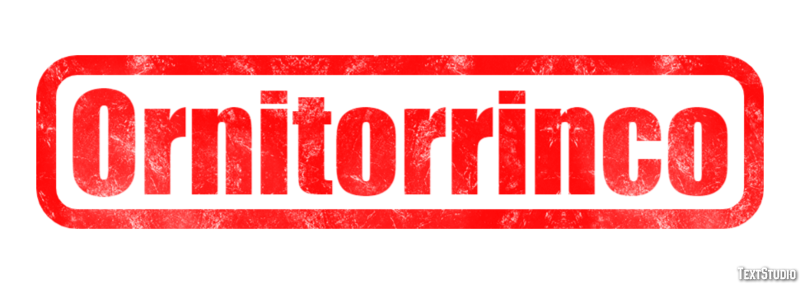 Ornitorrinco Efecto de texto