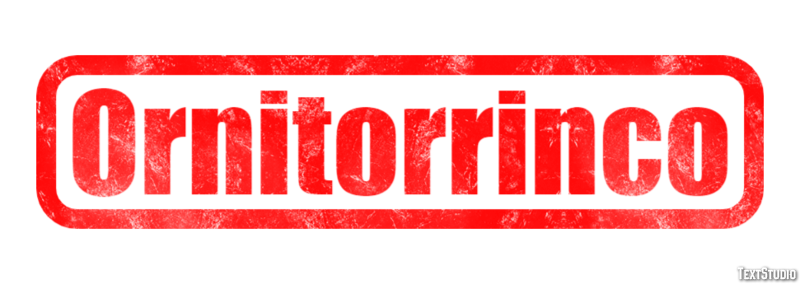 Ornitorrinco Effetto testo