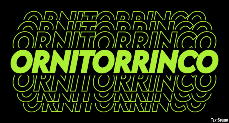 Ornitorrinco Efecto de texto