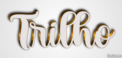 Trilho Text effect