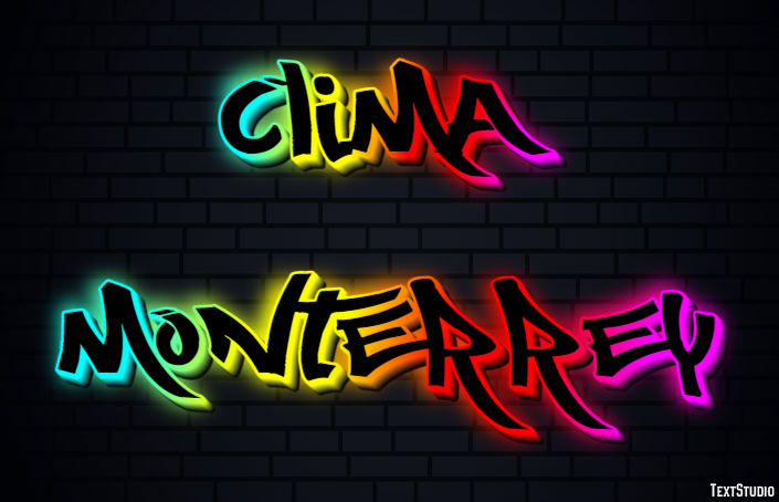 Clima Monterrey Efeito de texto