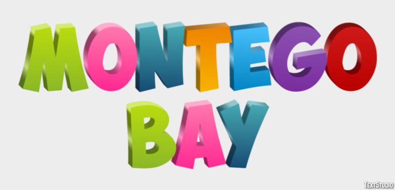 Montego Bay Efekt tekstowy