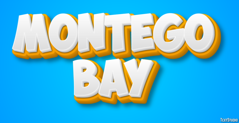 Montego Bay Efekt tekstowy