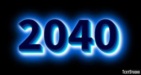 2040 Text Effect