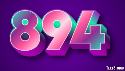 894 Text Effect