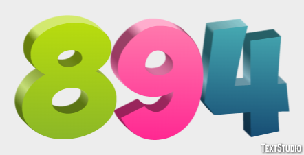 894 Text Effect