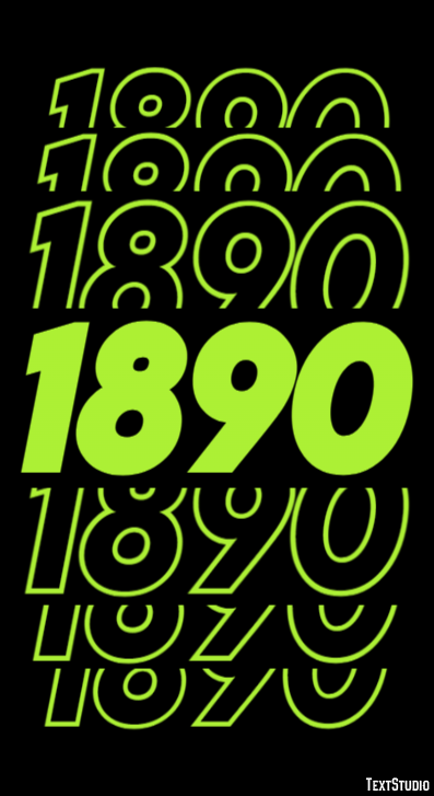 1890 Text Effect