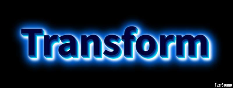 Transform Effetto testo