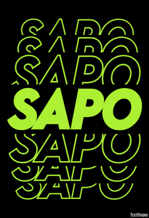 Sapo Efeito de texto
