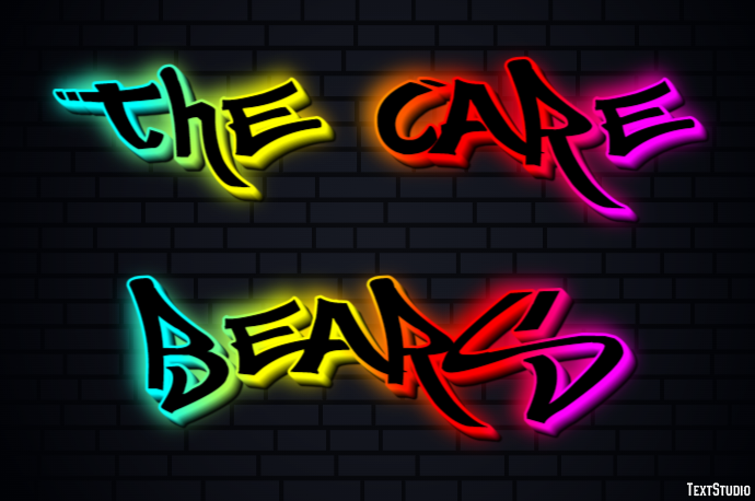 The Care Bears Text Effect