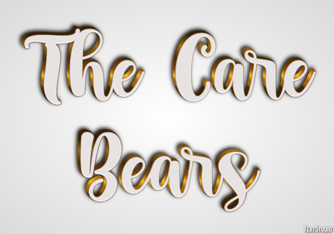 The Care Bears Text Effect