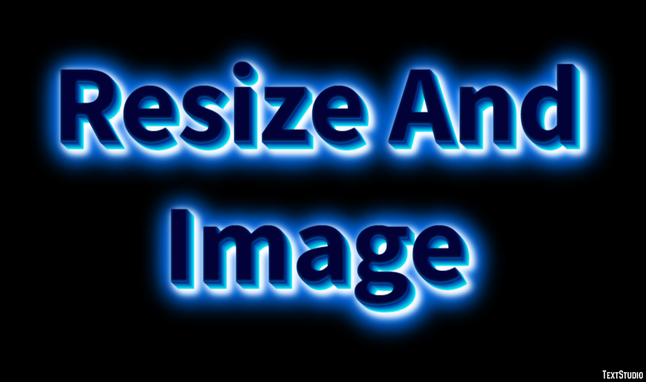 Resize And Image Efeito de texto