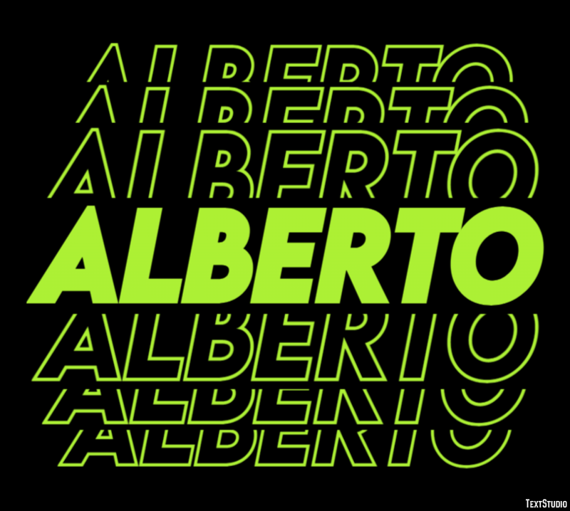 Alberto テキスト効果