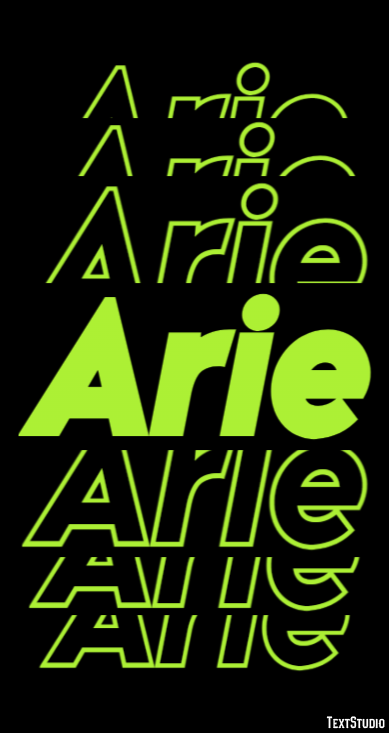 Arie Texteffekt