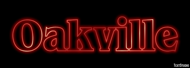 Oakville Effetto testo