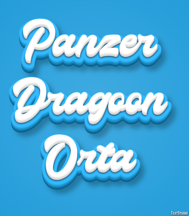 Panzer Dragoon Orta Effetto testo