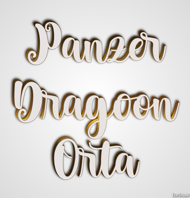 Panzer Dragoon Orta Effetto testo