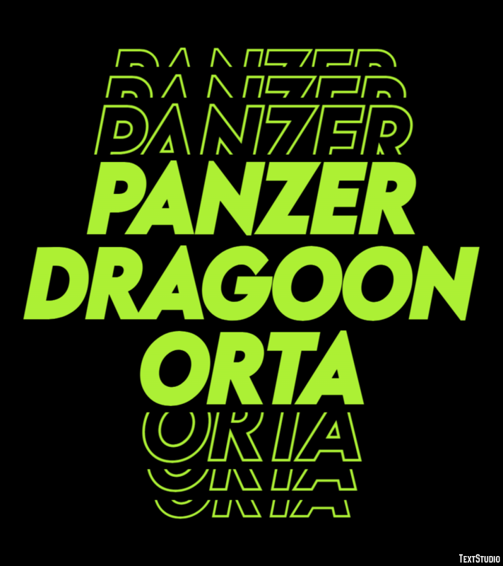 Panzer Dragoon Orta Effetto testo