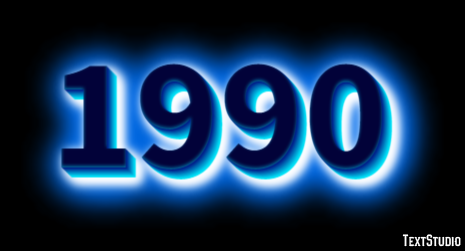 1990 Text Effect