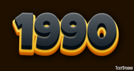 1990 Text Effect