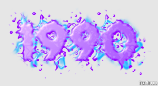 1990 Text Effect