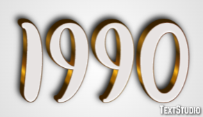 1990 Text Effect