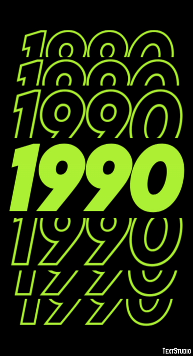 1990 Text Effect