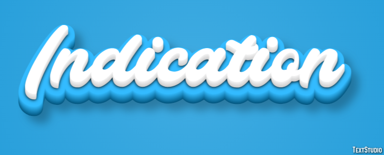 Indication Text Effect