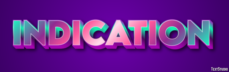 Indication Text Effect