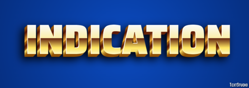 Indication Text Effect