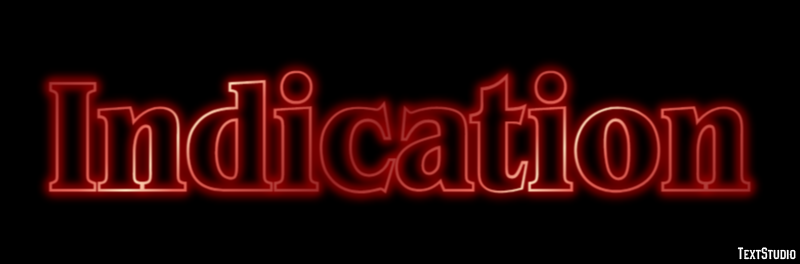 Indication Text Effect