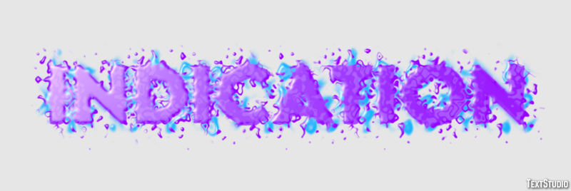 Indication Text Effect