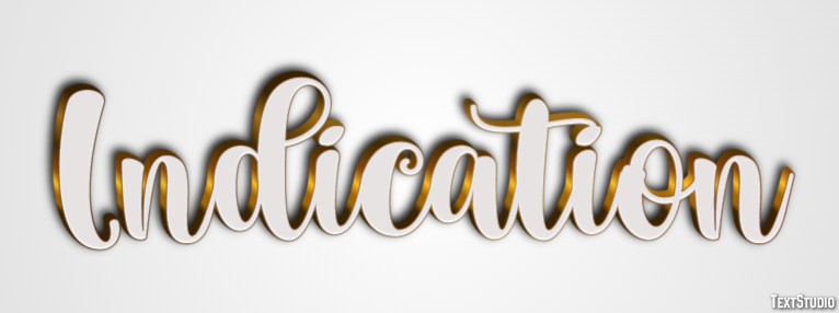 Indication Text Effect