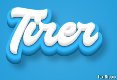 Tirer Эффект текста